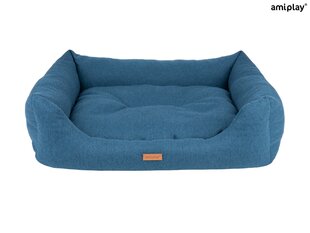 Amiplay guļvieta Sofa Montana Blue L, 78x64x19 cm cena un informācija | Suņu gultas, spilveni, būdas | 220.lv