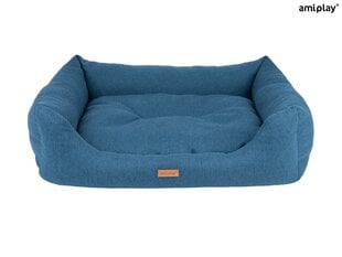 Amiplay лежак диван Montana Blue M, 68x56x18 см цена и информация | Лежаки, домики | 220.lv