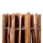 Lazdas koksnes stabu žogs, impregnēts, 60x500 cm cena un informācija | Žogi un piederumi | 220.lv