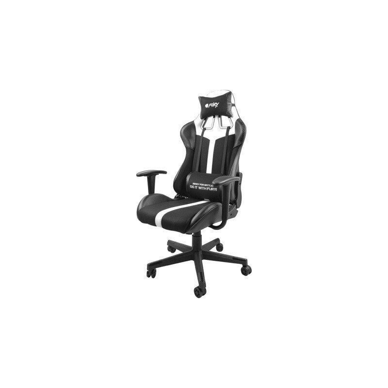 Spēļu krēsls Fury Avenger XL, melns/balts cena un informācija | Biroja krēsli | 220.lv