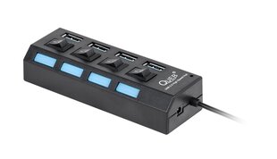 Quer Pro 3.0 USB Hubs 1 x 4 Sadalītājs Melns цена и информация | Адаптеры и USB разветвители | 220.lv