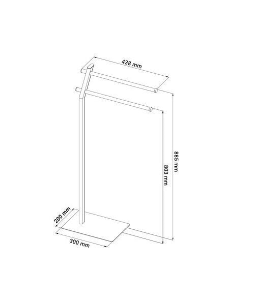 Dvieļu statīvs Q-Bath Modern Look cena un informācija | Vannas istabas aksesuāri | 220.lv