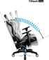 Spēļu krēsls Diablo Chairs X-Horn 2.0, melns/balts (L izmērs) цена и информация | Biroja krēsli | 220.lv