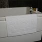 Paklājs vannas istabai 50x70 , balts, 700gr, grieķu raksti cena un informācija | Vannas istabas aksesuāri | 220.lv