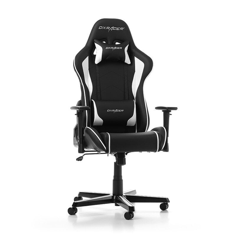 Spēļu krēsls DXRacer FORMULA F08-NW, melns/balts цена и информация | Biroja krēsli | 220.lv