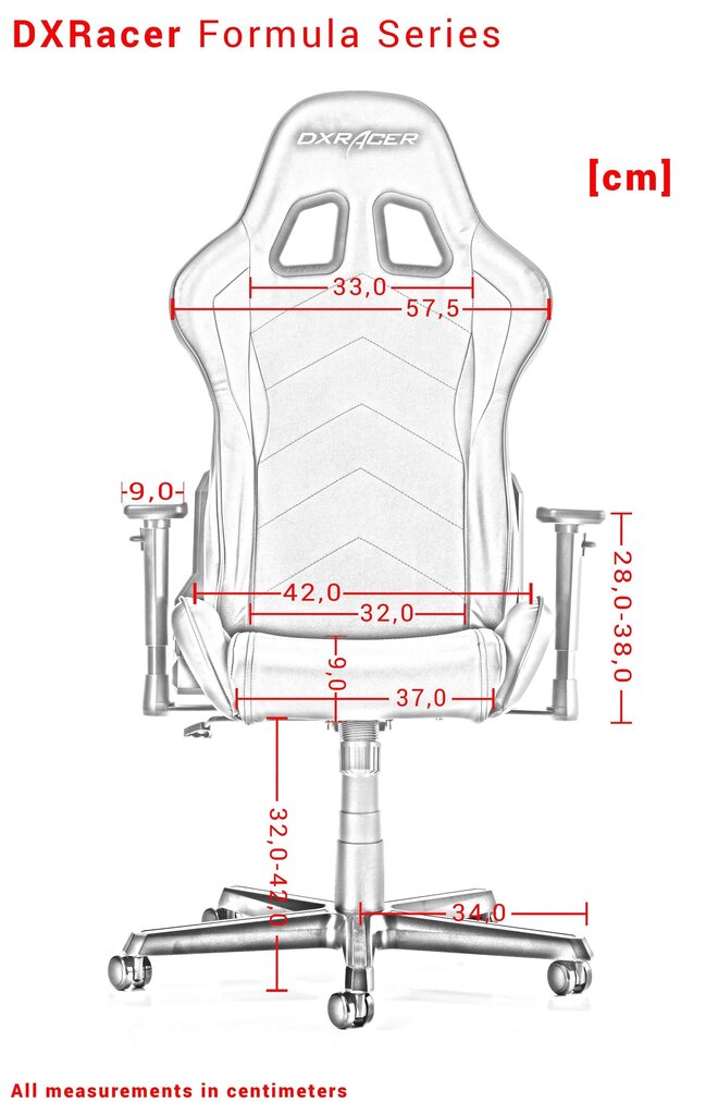 Spēļu krēsls DXRacer FORMULA F08-NR, melns/sarkans cena un informācija | Biroja krēsli | 220.lv