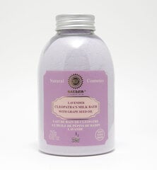 Молочко для ванны с маслом виноградной косточки «LAVENDER» Saules Fabrika, 250 г цена и информация | Масла, гели для душа | 220.lv