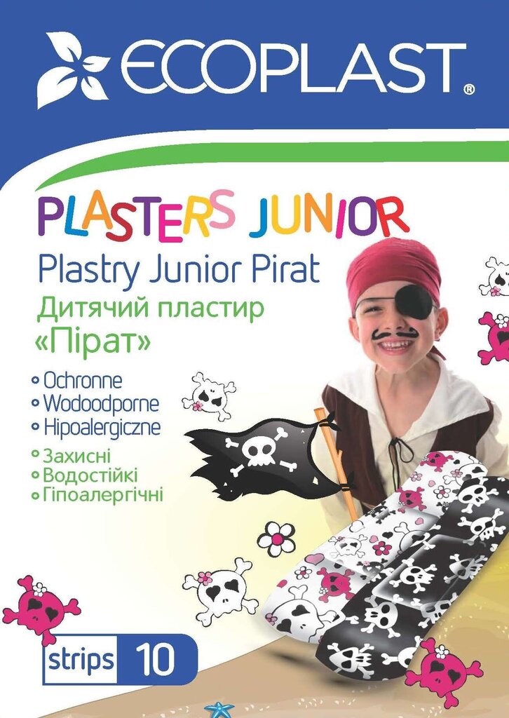 Bērnu plāksteru komplekts ''Junior Pirate'' cena un informācija | Pirmā palīdzība | 220.lv
