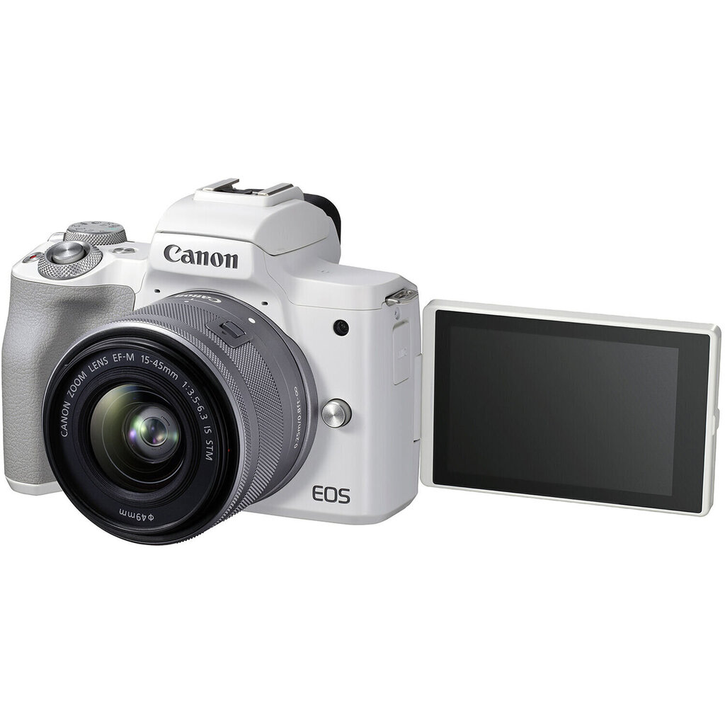 Canon EOS M50 Mark II EF-M 15-45mm IS STM + EF-M 22mm STM cena un informācija | Digitālās fotokameras | 220.lv