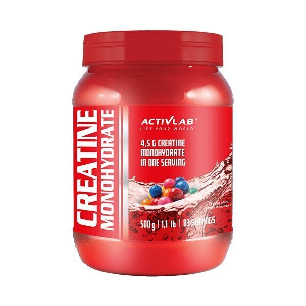 Uztura bagātinātājs ActivLab Creatine Monohydrate 500 g, Bubble gum flavour cena un informācija | Kreatīni | 220.lv