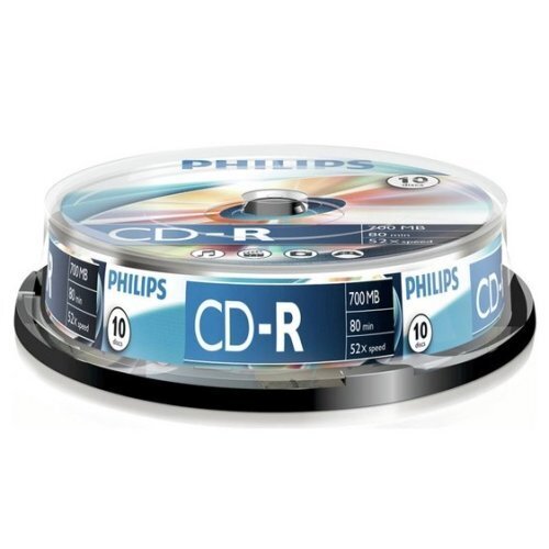 Philips CD-R 80 700MB CAKE BOX 10 цена и информация | Vinila plates, CD, DVD | 220.lv