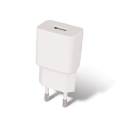 Сетевая зарядка Maxlife MXTC-01 FastCharging USB + Type-C (2.1A), белая цена и информация | Зарядные устройства для телефонов | 220.lv