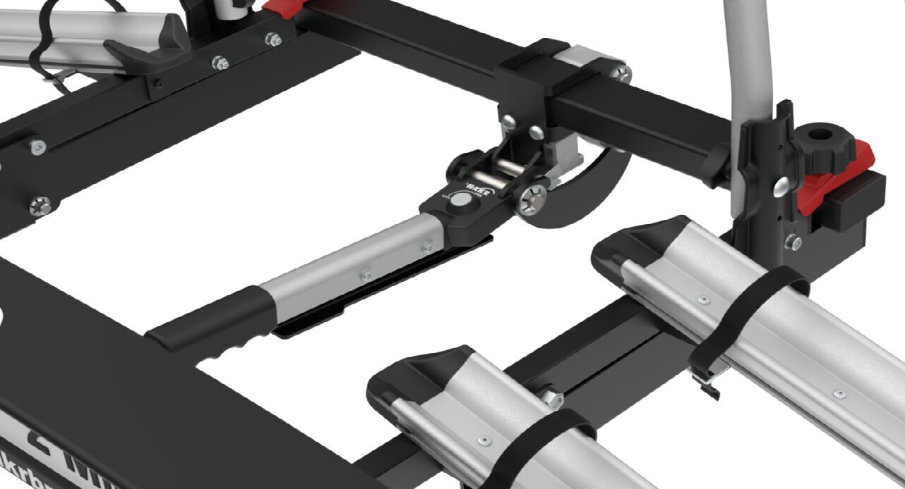 HAKR Trip 2 Middle velosipēda turētājs, piestiprināms pie automašīnas āķa, 2 velosipēdiem, nolokāms cena un informācija | Velo turētāji | 220.lv
