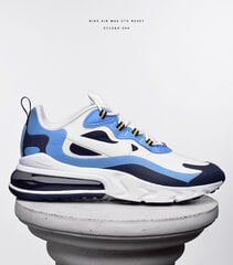Мужские кроссовки для отдыха Nike Air Max 270 React, белые/синие цена и информация | Кроссовки для мужчин | 220.lv