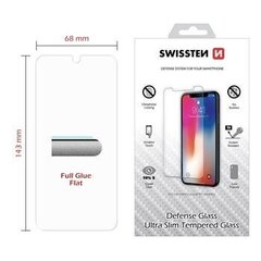 Swissten Ultra Slim Tempered Glass Premium 9H Aizsargstikls Xiaomi Redmi Note 8 Pro cena un informācija | Ekrāna aizsargstikli | 220.lv