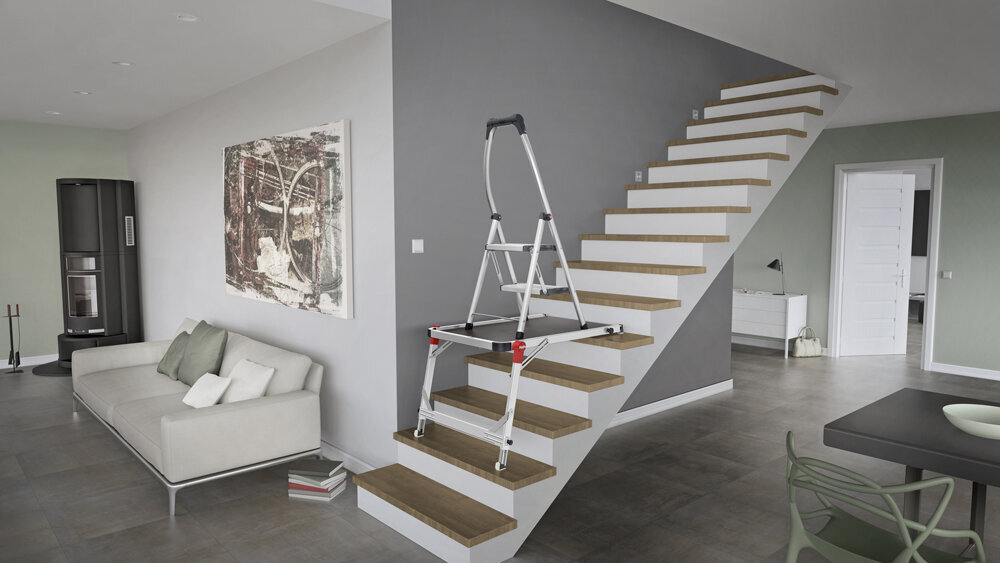 Podests kāpnēm Hailo TP1 cena un informācija | Saliekamās kāpnes, celtniecības sastatnes | 220.lv