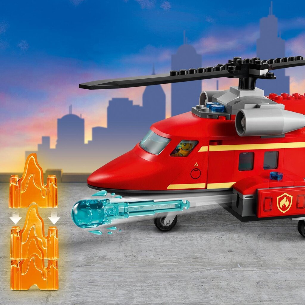 60281 LEGO® City Ugunsdzēsēju glābšanas helikopters cena un informācija | Konstruktori | 220.lv