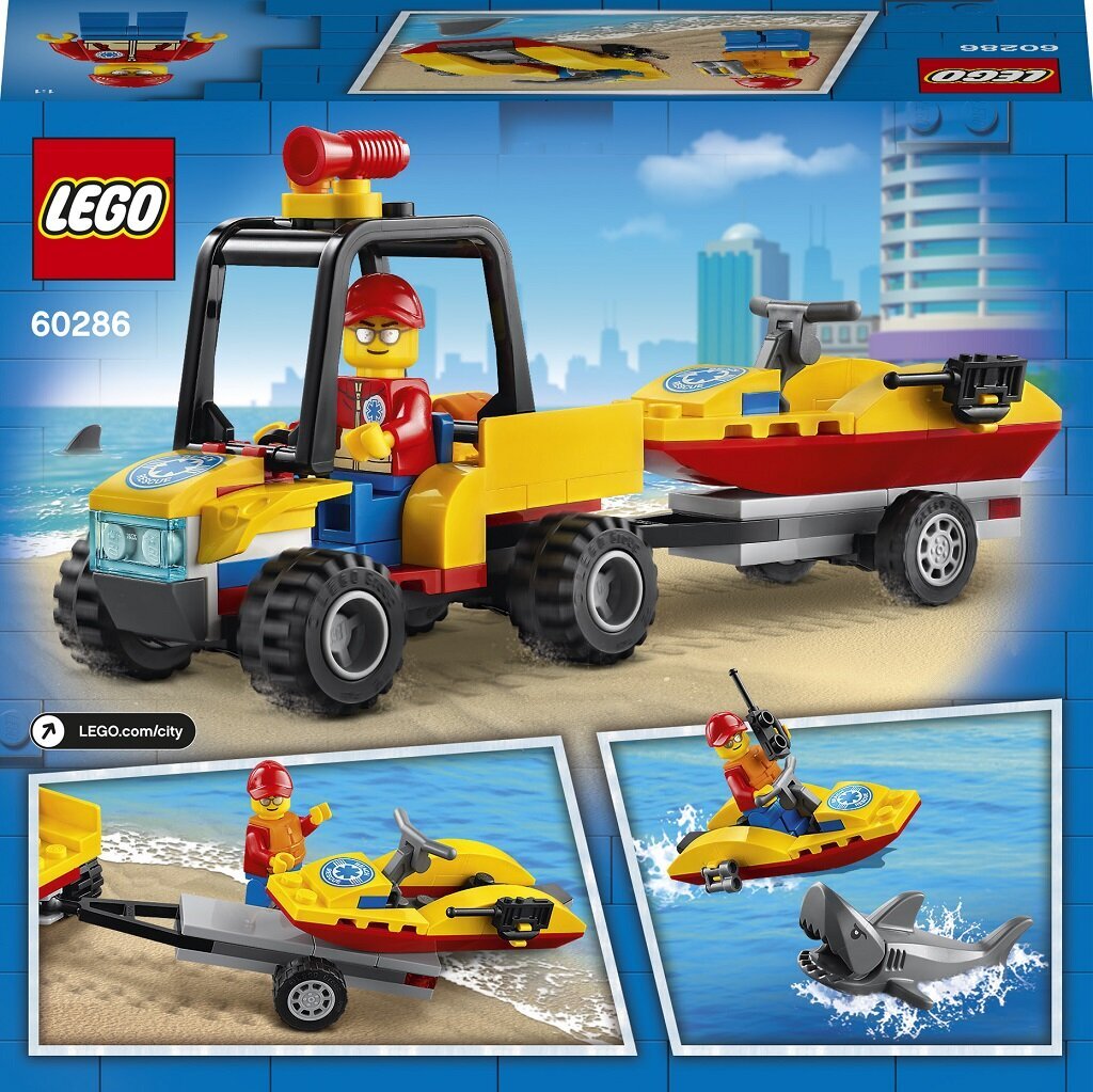 60286 LEGO® City Pludmales glābšanas kvadricikls цена и информация | Konstruktori | 220.lv