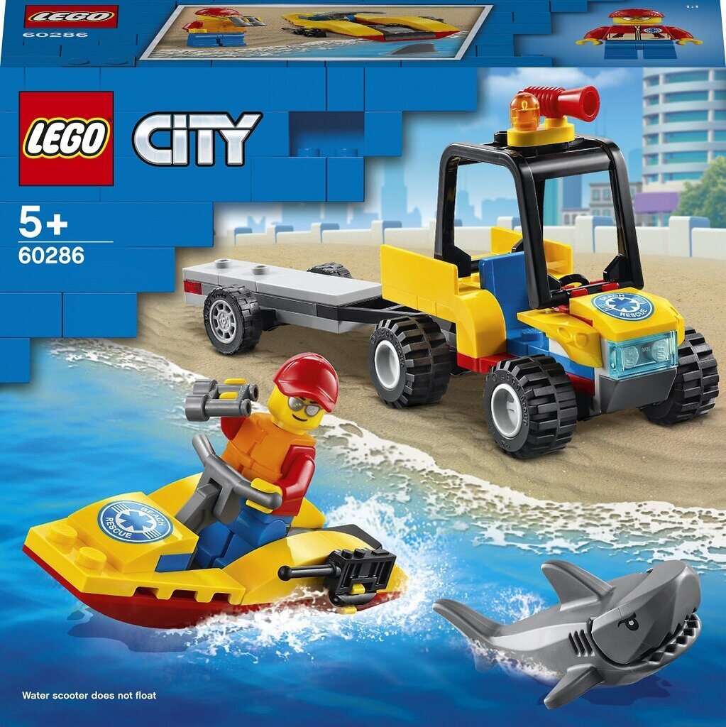 60286 LEGO® City Pludmales glābšanas kvadricikls цена и информация | Konstruktori | 220.lv