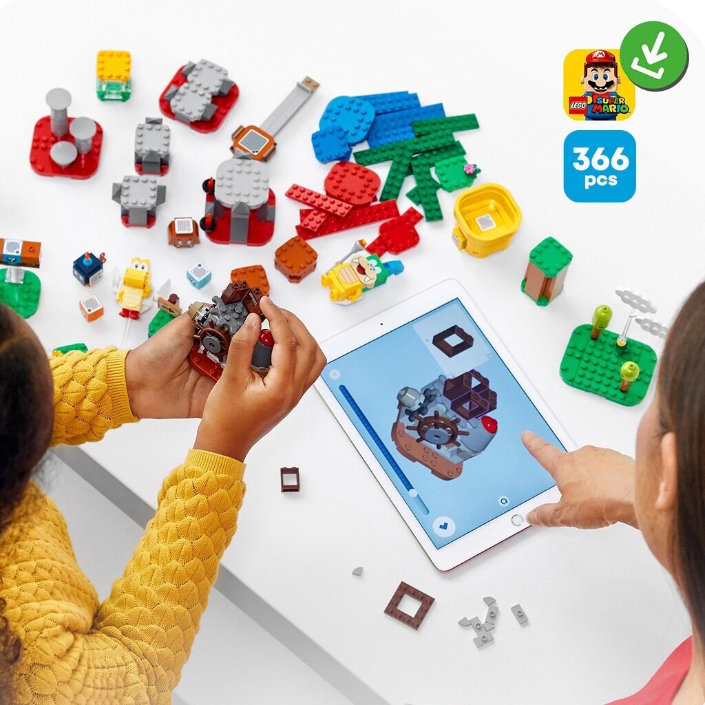 71380 LEGO® Super Mario Iemācieties būvēt savu piedzīvojumu veidošanas komplektu cena un informācija | Konstruktori | 220.lv
