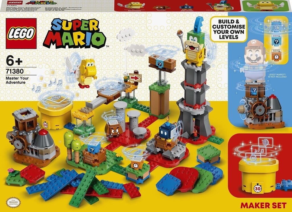 71380 LEGO® Super Mario Iemācieties būvēt savu piedzīvojumu veidošanas komplektu цена и информация | Konstruktori | 220.lv