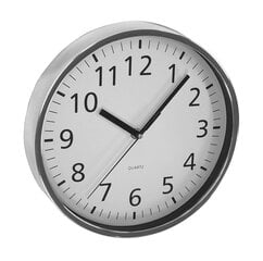 Часы настенные, 25.5 см, серебро / хром цена и информация | Часы | 220.lv