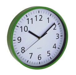 Часы настенные, 25.5 см, зеленые цена и информация | Часы | 220.lv