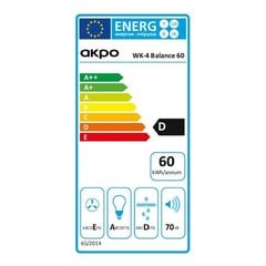 Вытяжка Akpo WK-4 Balance 60 цена и информация | Вытяжки на кухню | 220.lv