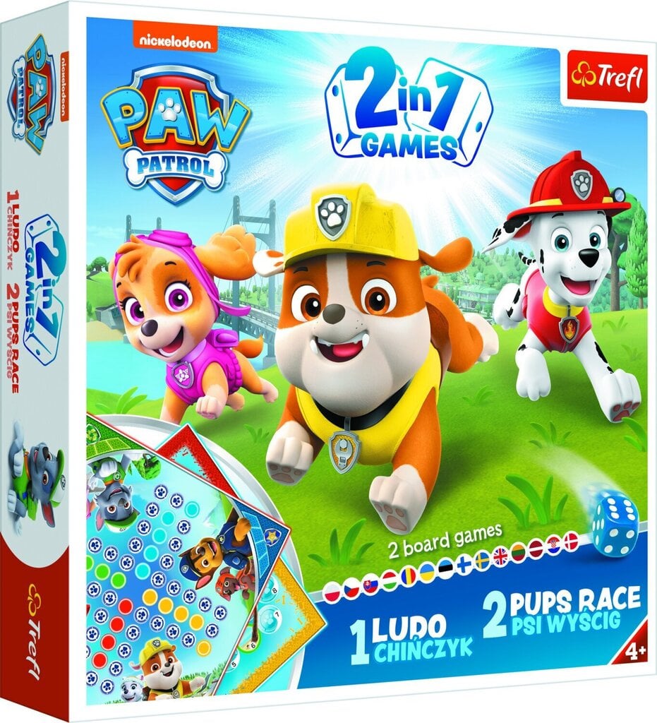 Spēļu komplekts 2 in 1 Trefl Ķepu patruļa (Paw Patrol) цена и информация | Galda spēles | 220.lv