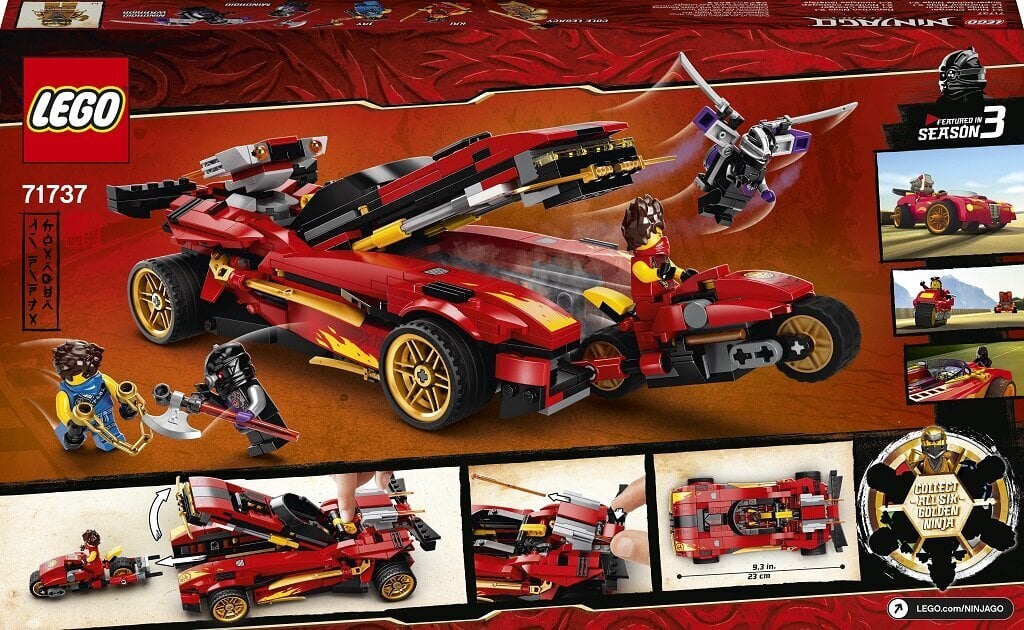 71737 LEGO® NINJAGO X–1 nindzjas lādētājs cena un informācija | Konstruktori | 220.lv