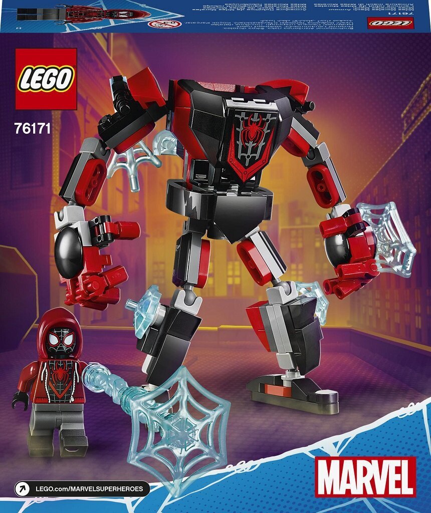 76171 LEGO® Super Heroes Miles Morales robotbruņas cena un informācija | Konstruktori | 220.lv