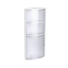 Угловой шкафчик для ванной белый цена и информация | Шкафчики для ванной | 220.lv
