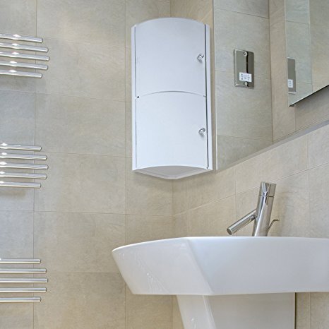 Stūra vannas istabas skapītis balts cena un informācija | Vannas istabas skapīši | 220.lv