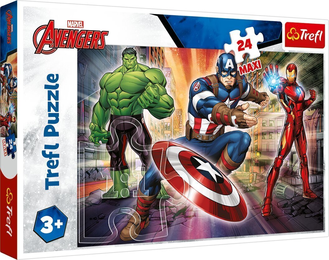 Puzle Maxi Trefl Atriebēji (Avengers) 24 d. cena un informācija | Puzles, 3D puzles | 220.lv