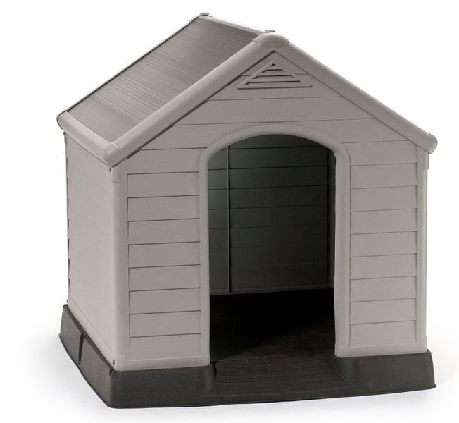 Suņa būda Dog House 95x99x99cm pelēka цена и информация | Suņu gultas, spilveni, būdas | 220.lv