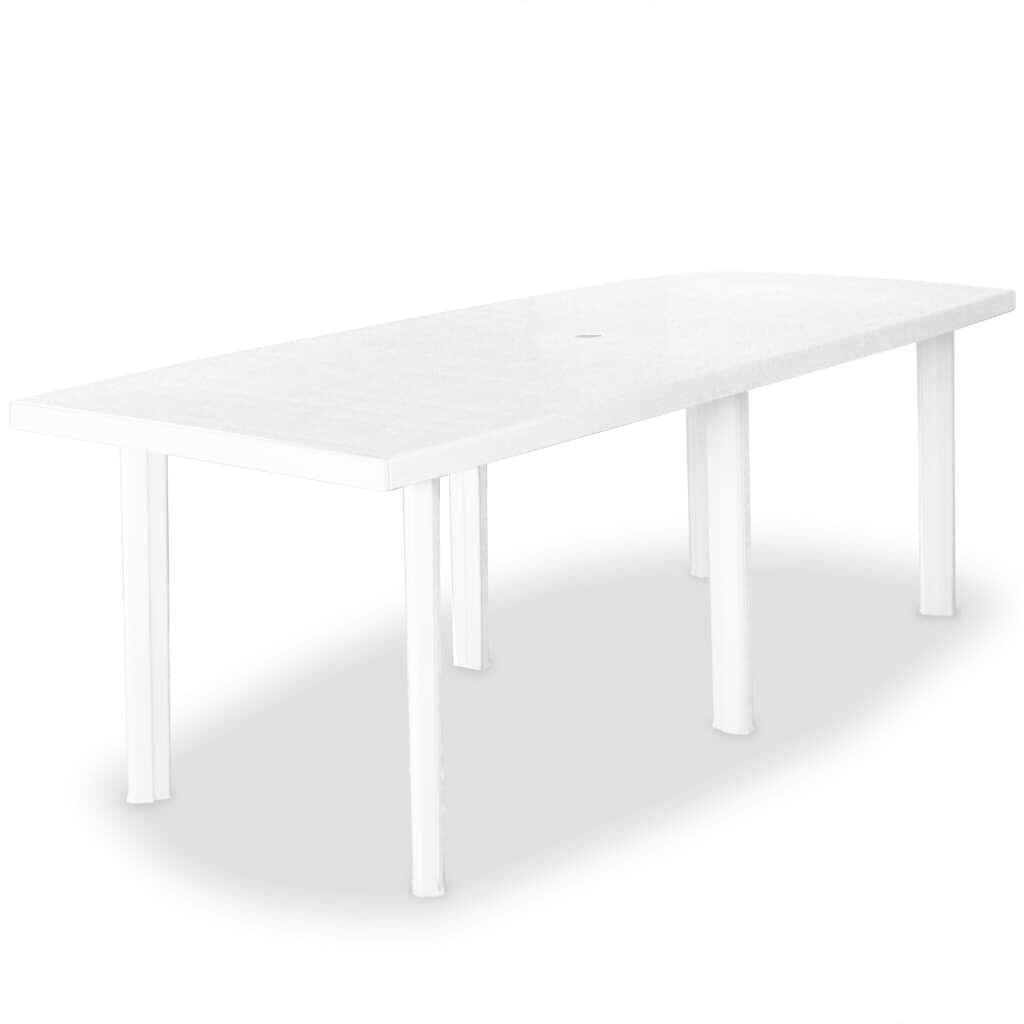 Dārza galds, balts cena un informācija | Dārza galdi | 220.lv