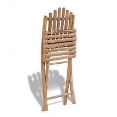 Salokāmi bambusa krēsli, 2 gab cena un informācija | Dārza krēsli | 220.lv
