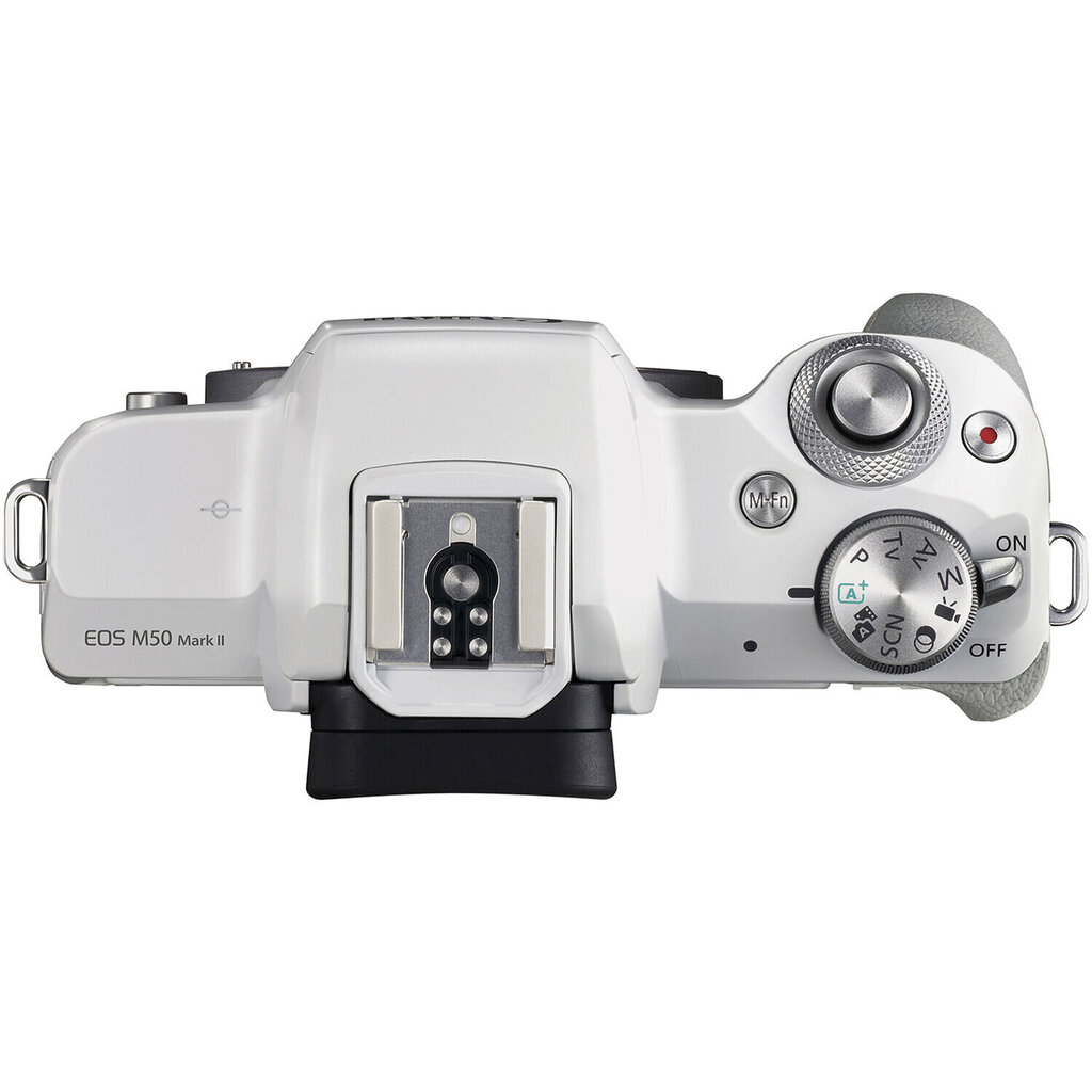 Canon EOS M50 Mark II EF-M 15-45mm IS STM Kit White цена и информация | Digitālās fotokameras | 220.lv