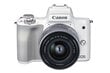 Canon EOS M50 Mark II EF-M 15-45mm IS STM Kit White цена и информация | Digitālās fotokameras | 220.lv