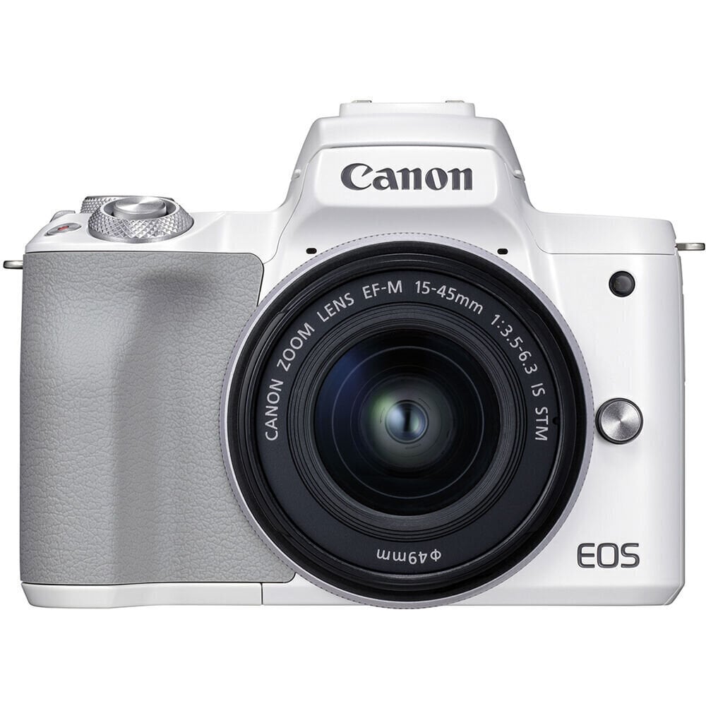 Canon EOS M50 Mark II EF-M 15-45mm IS STM Kit White цена и информация | Digitālās fotokameras | 220.lv