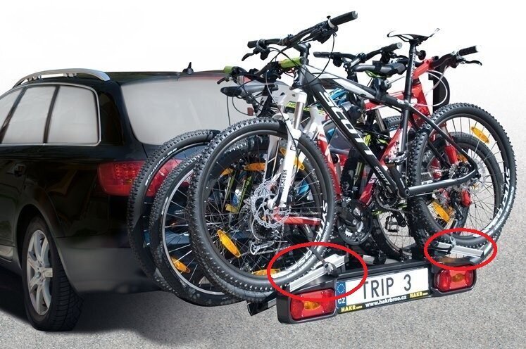 HAKR Trip Kola Middle adapteris 3 vai 4 velosipēdu pārvadāšanai цена и информация | Velo turētāji | 220.lv