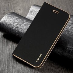 Huawei P40 maciņš Vennus Book, melns cena un informācija | Telefonu vāciņi, maciņi | 220.lv