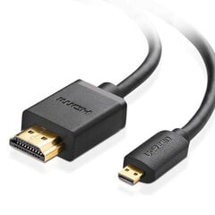 UGREEN HDMI kabelis, 4K 3D 3m, melns cena un informācija | Kabeļi un vadi | 220.lv