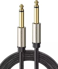 UGREEN Jack kabelis, 6,35 mm, 3 m, pelēks, AV128 cena un informācija | Kabeļi un vadi | 220.lv