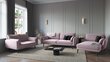 Kušete Kooko Home Lento, gaiši rozā/melna cena un informācija | Dīvāni | 220.lv
