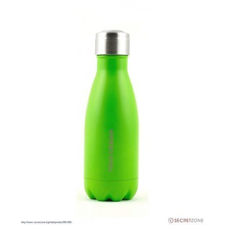 Termiskā ūdens pudele Yoko Desing 1336-7750F, zaļa, 0,26 l цена и информация | Ūdens pudeles | 220.lv