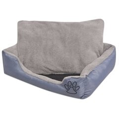 Лежак для собаки с мягкой подушкой, размер S, серый цена и информация | Лежаки, домики | 220.lv
