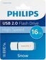 USB flash Philips 16 GB USB 2.0 Snow Edition Balta/ Zila цена и информация | USB Atmiņas kartes | 220.lv