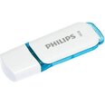 USB флешка Philips 16 GB USB 2.0 Snow Edition, белая/синяя