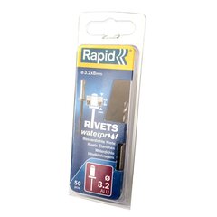 Ūdensnecaurlaidīgas kniedes Rapid, 3,2 * 8 mm, 50 gab. cena un informācija | Rokas instrumenti | 220.lv